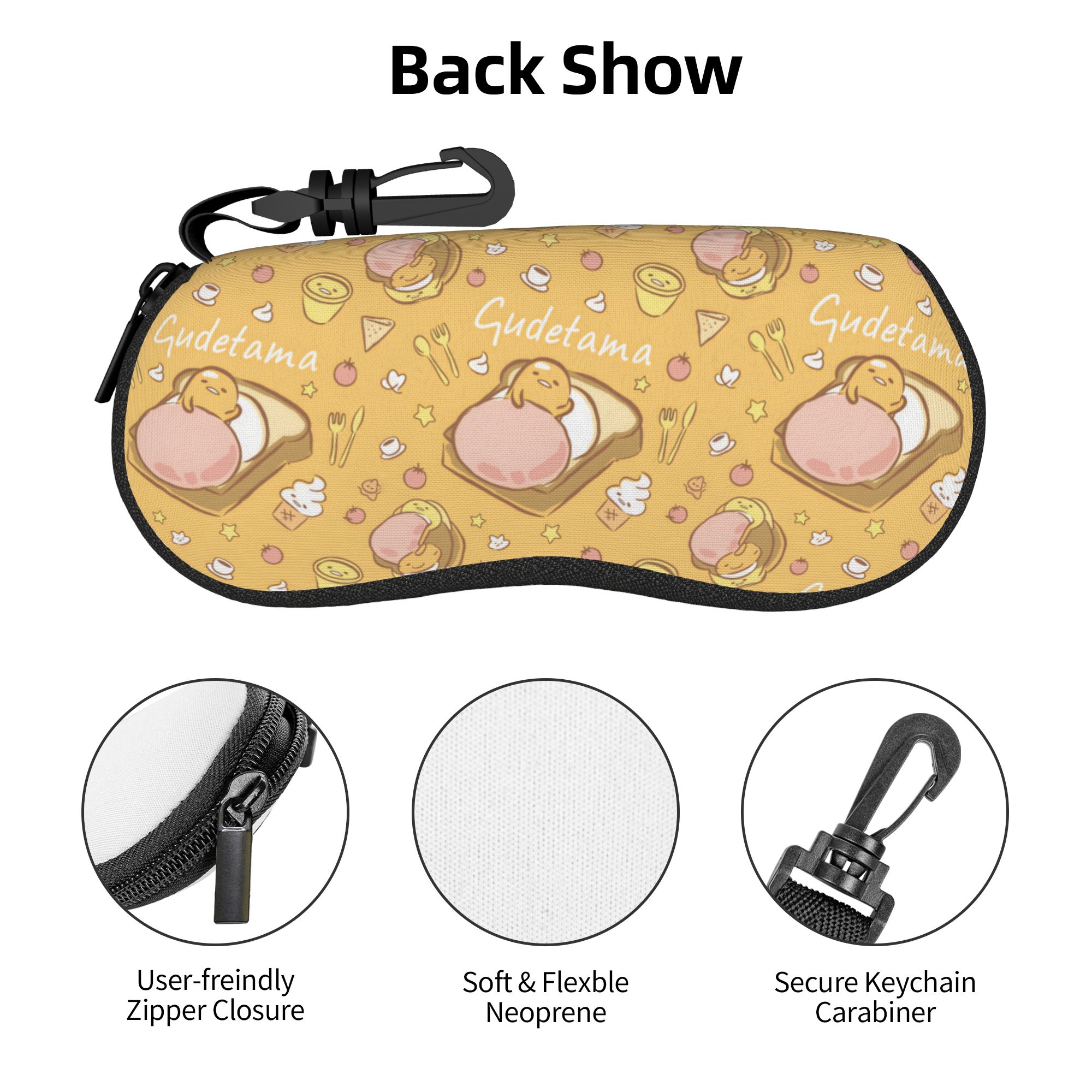 Men Accessories Box - Gudetama Fried Egg Bacon Toast Shell