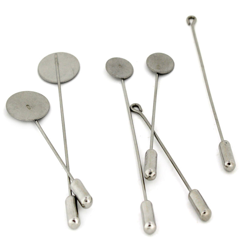 10pcs/Lot 10 15mm Stainless St - огляд і ціна Men Accessories Brooch