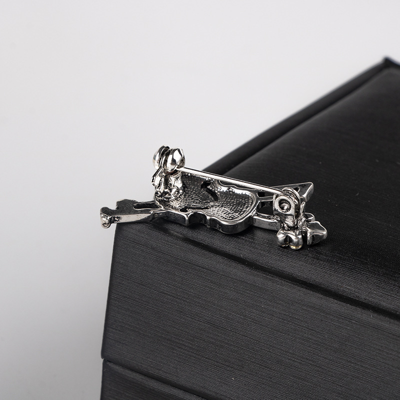 Crystal Violin Brooch Jewelry  - огляд і ціна Men Accessories Brooch
