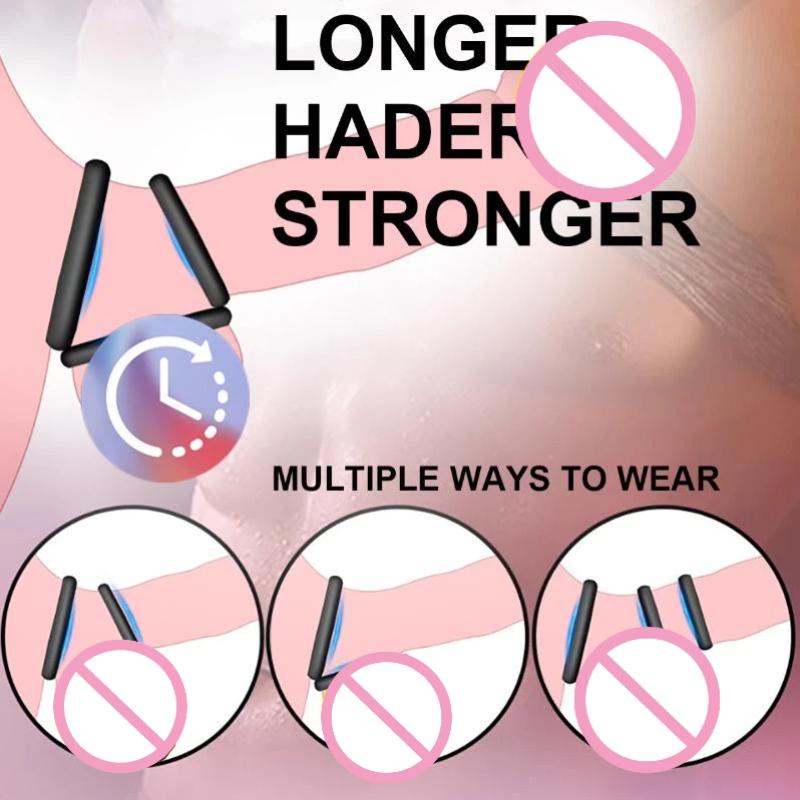 4Pcs Silicone Penis Ring Set f - огляд і ціна Men Accessories Combo