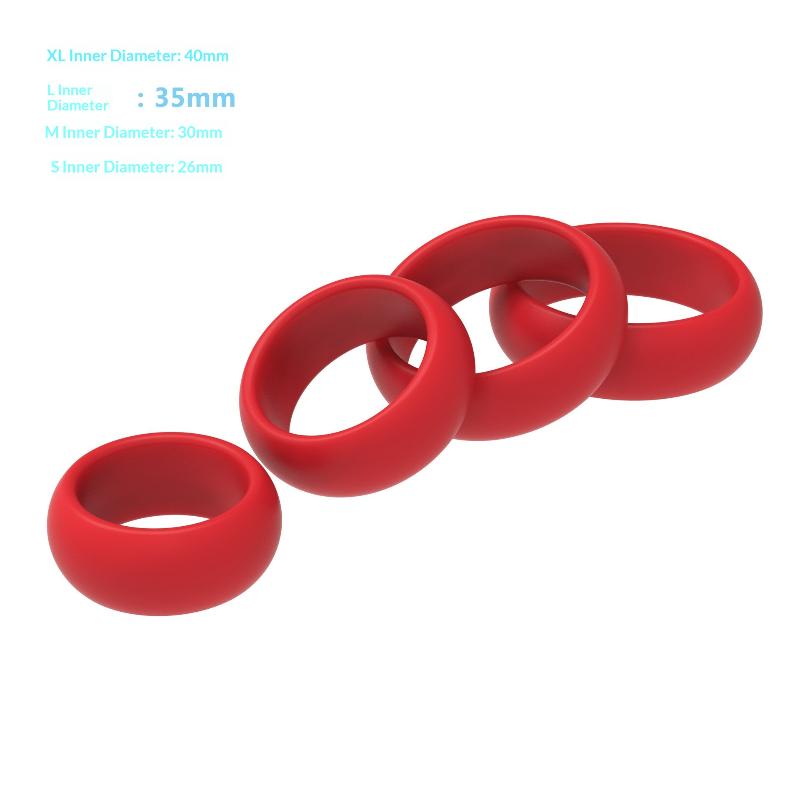 4Pcs Silicone Penis Ring Set f - огляд і ціна Men Accessories Combo