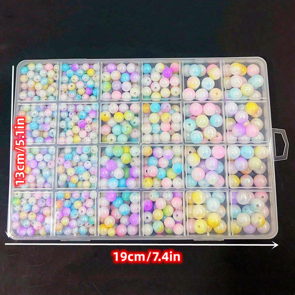 800pcs/24 grid set box 6mm/8mm - огляд і ціна Men Accessories Box
