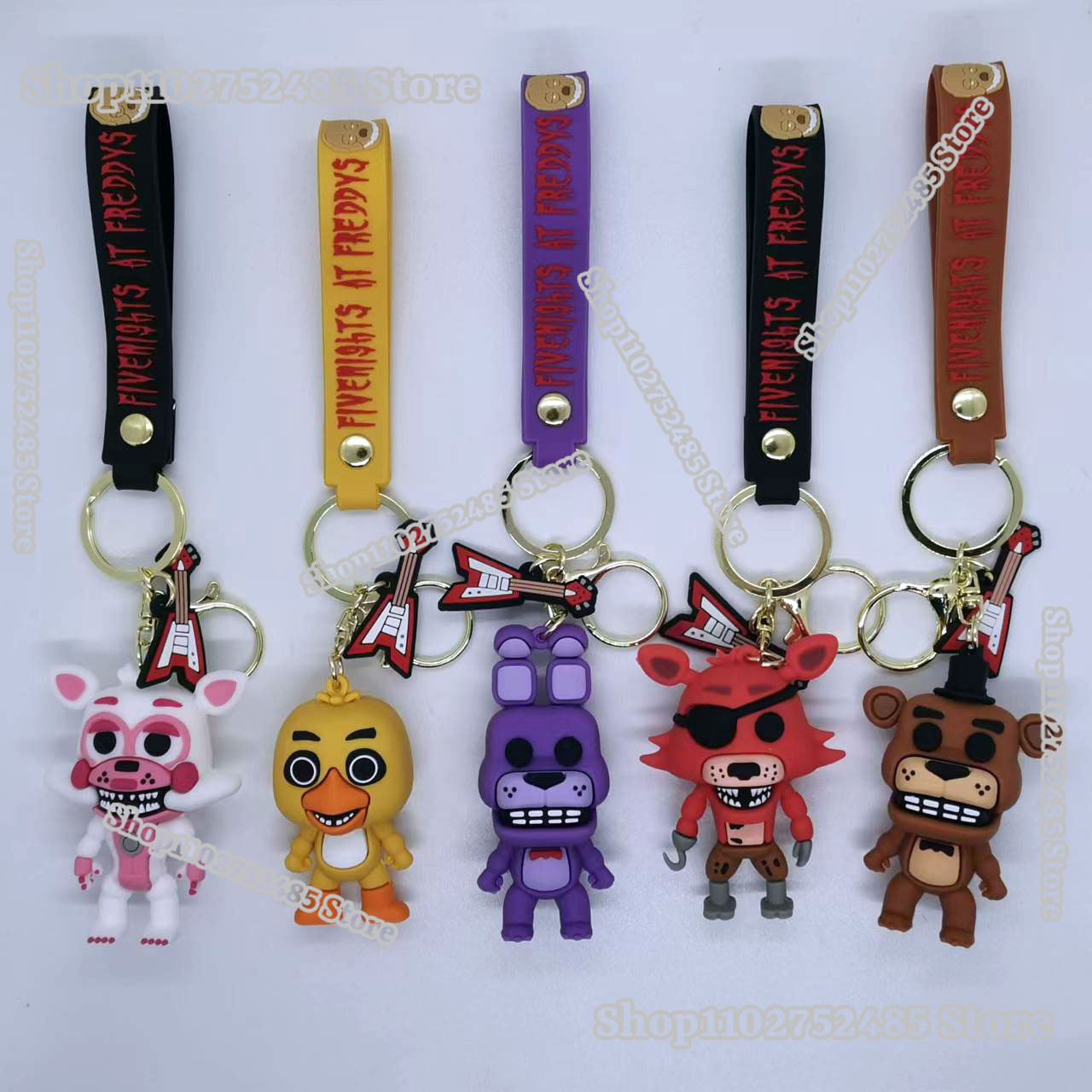 5pcs Cartoon Anime FNAF Figure - огляд і ціна Men Accessories Jewellery