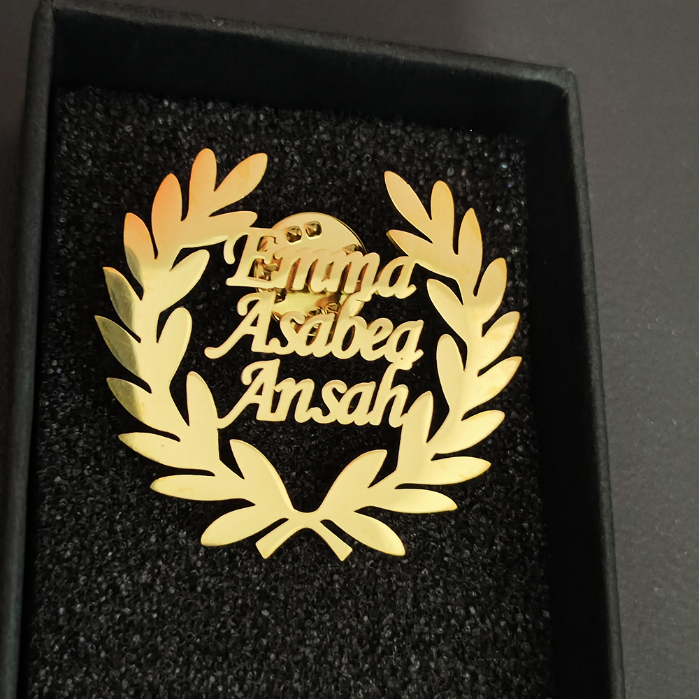 Customized Men Women Name Lett - огляд і ціна Men Accessories Brooch
