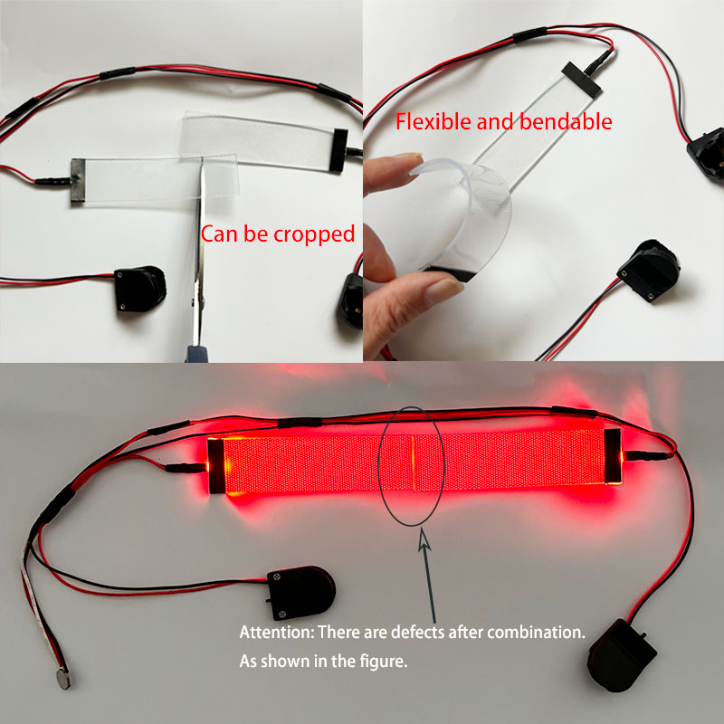Red Flexible Bendable DIY LED  - огляд і ціна Men Accessories Combo