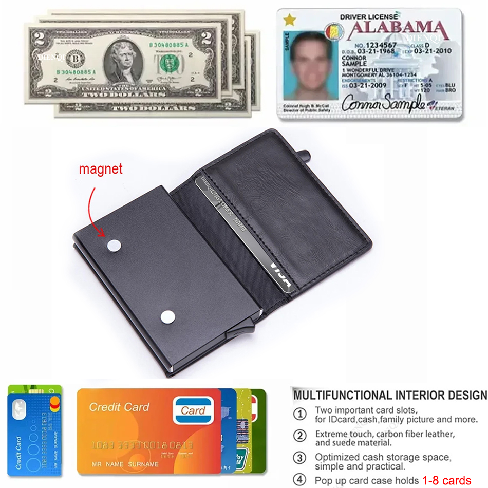 RFID Blocking Card Wallet Magn - огляд і ціна Men Accessories Box