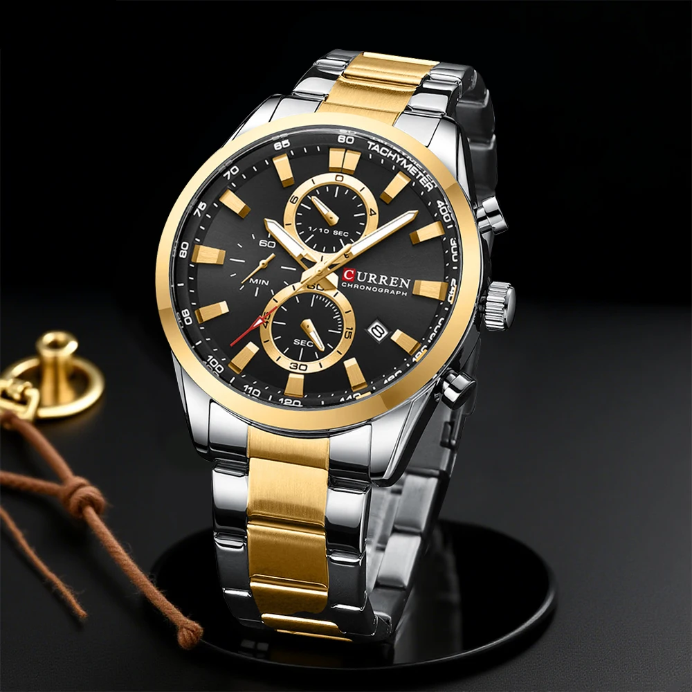 CURREN Casual Quartz Chrono Sp - огляд і ціна Men Accessories Jewellery