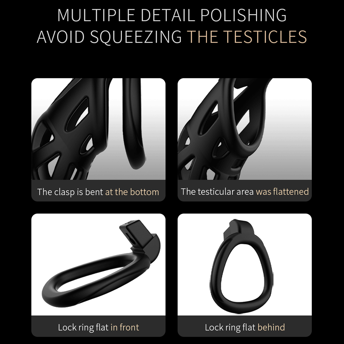Male Chastity Cage Penis Lock  - огляд і ціна Men'S Accessories
