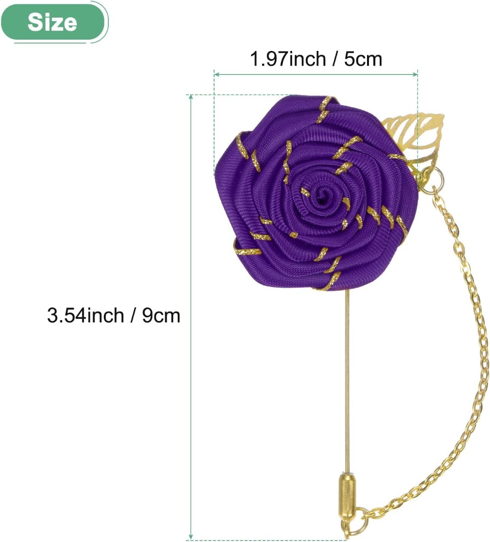 Rose Brooch Pin Cloth Rose Flo - огляд і ціна Men Accessories Brooch
