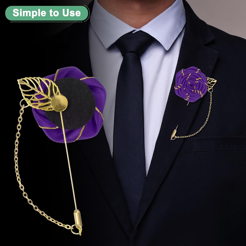 Rose Brooch Pin Cloth Rose Flo - огляд і ціна Men Accessories Brooch